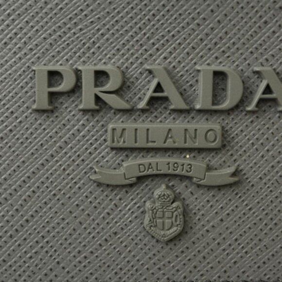 PRADA Gray Saffiano Card Holder - Picture 7 of 7